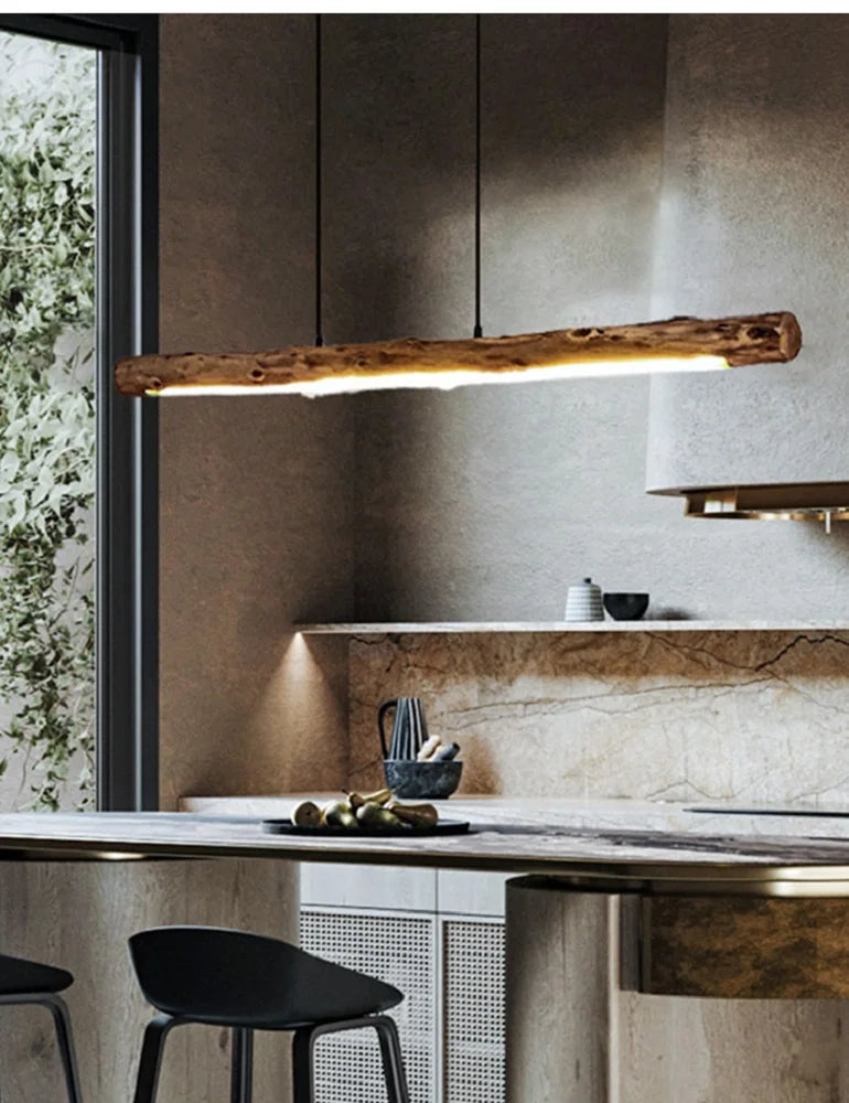 Hanglamp van boomstam
