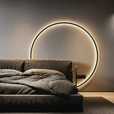 Grote ronde design wandlamp met indirect LED licht