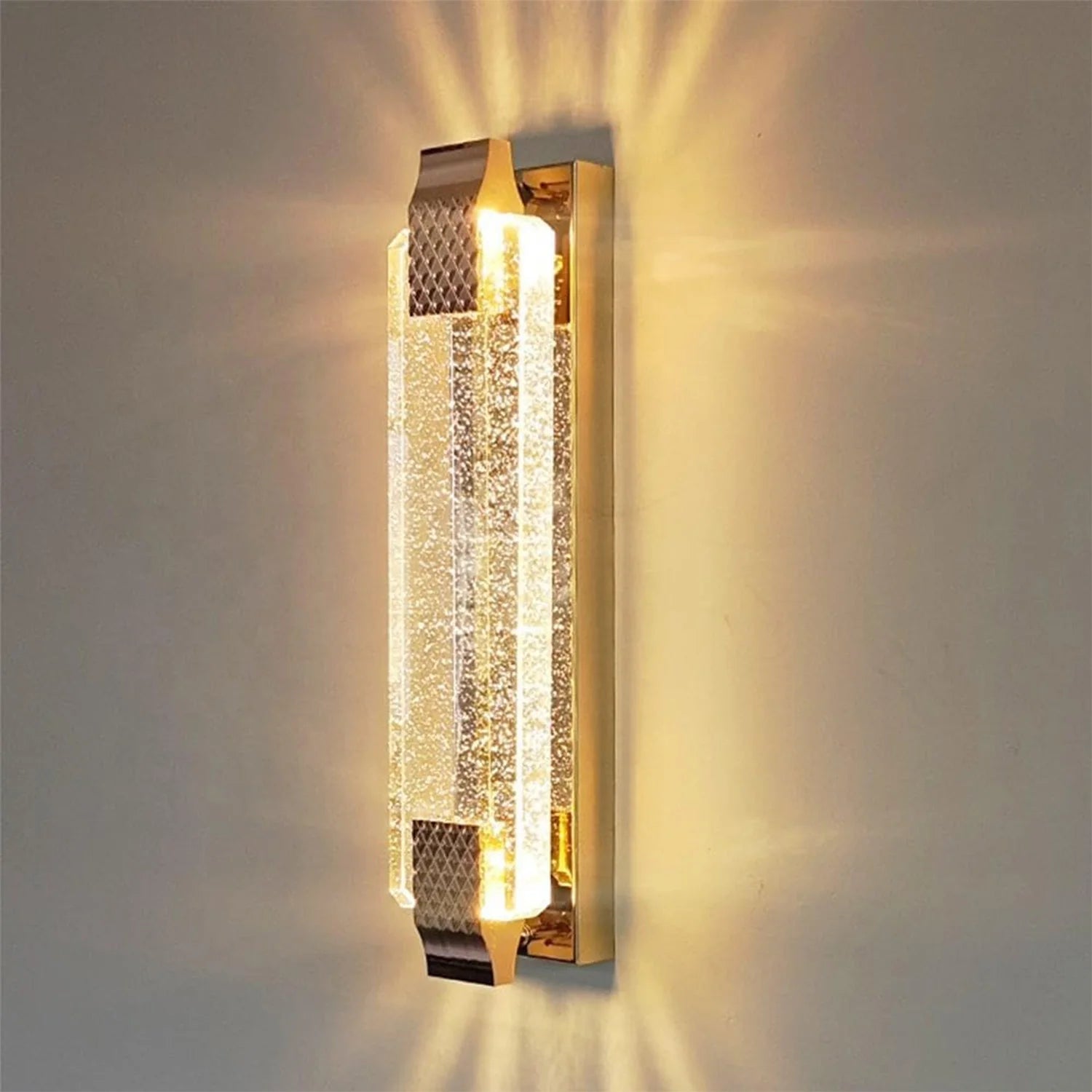 Wandlamp met kristallen