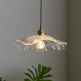 Hanglamp bloem glas