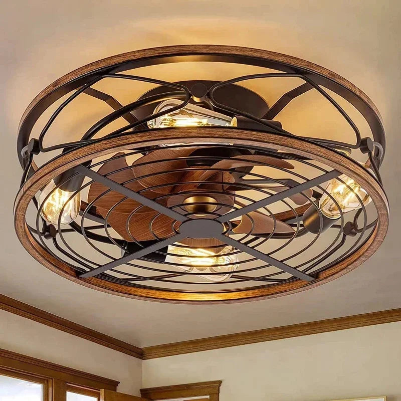 Industriële ventilator plafondlamp