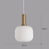 Hanglamp ribbelglas