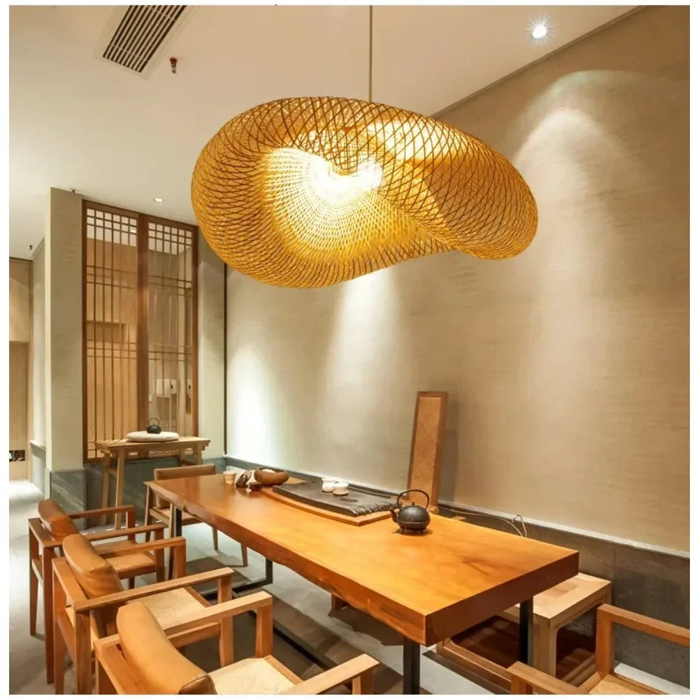 Japanse bamboe hanglamp