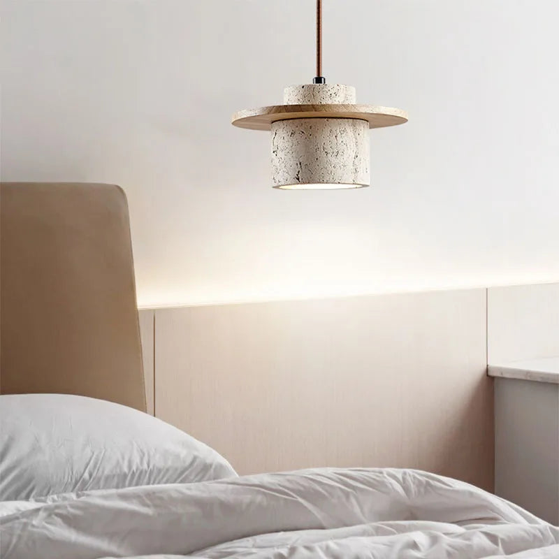 Wabi Sabi Hanglamp Steen Hout Naturel Japans Design