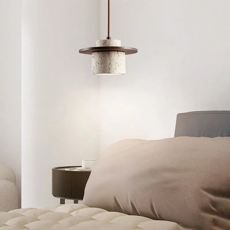 Wabi Sabi Hanglamp Steen Hout Naturel Japans Design