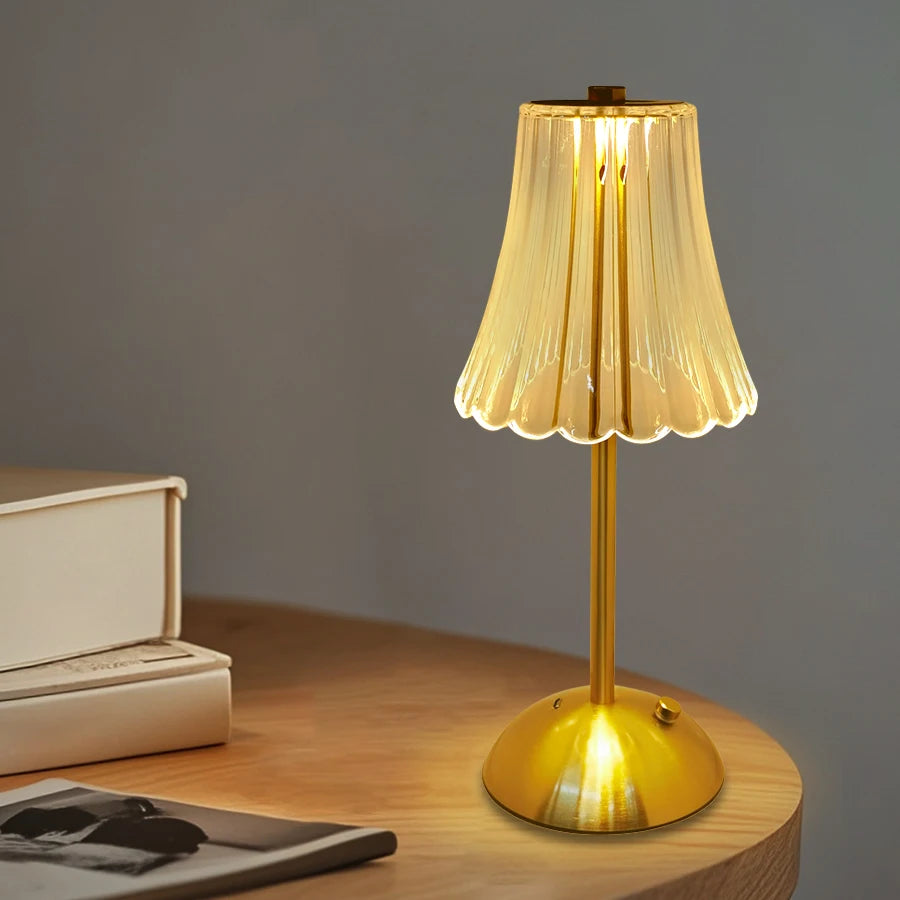 Tafellamp goud oplaadbaar