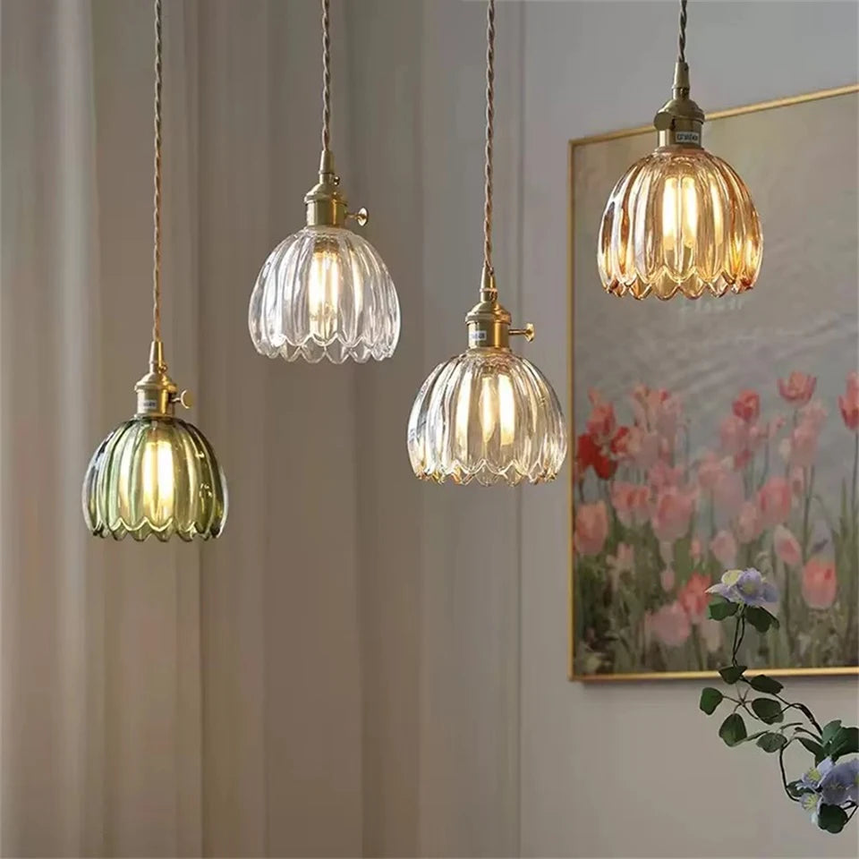 Retro hanglamp glas