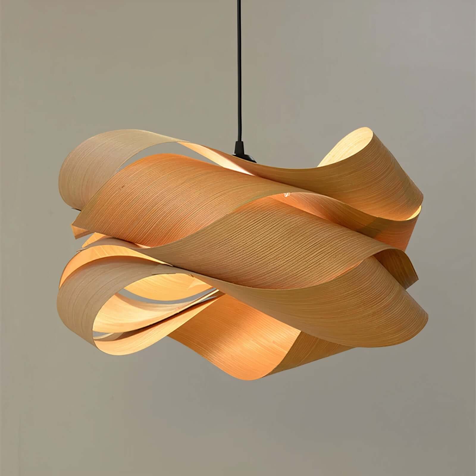 Scandinavische hanglamp hout